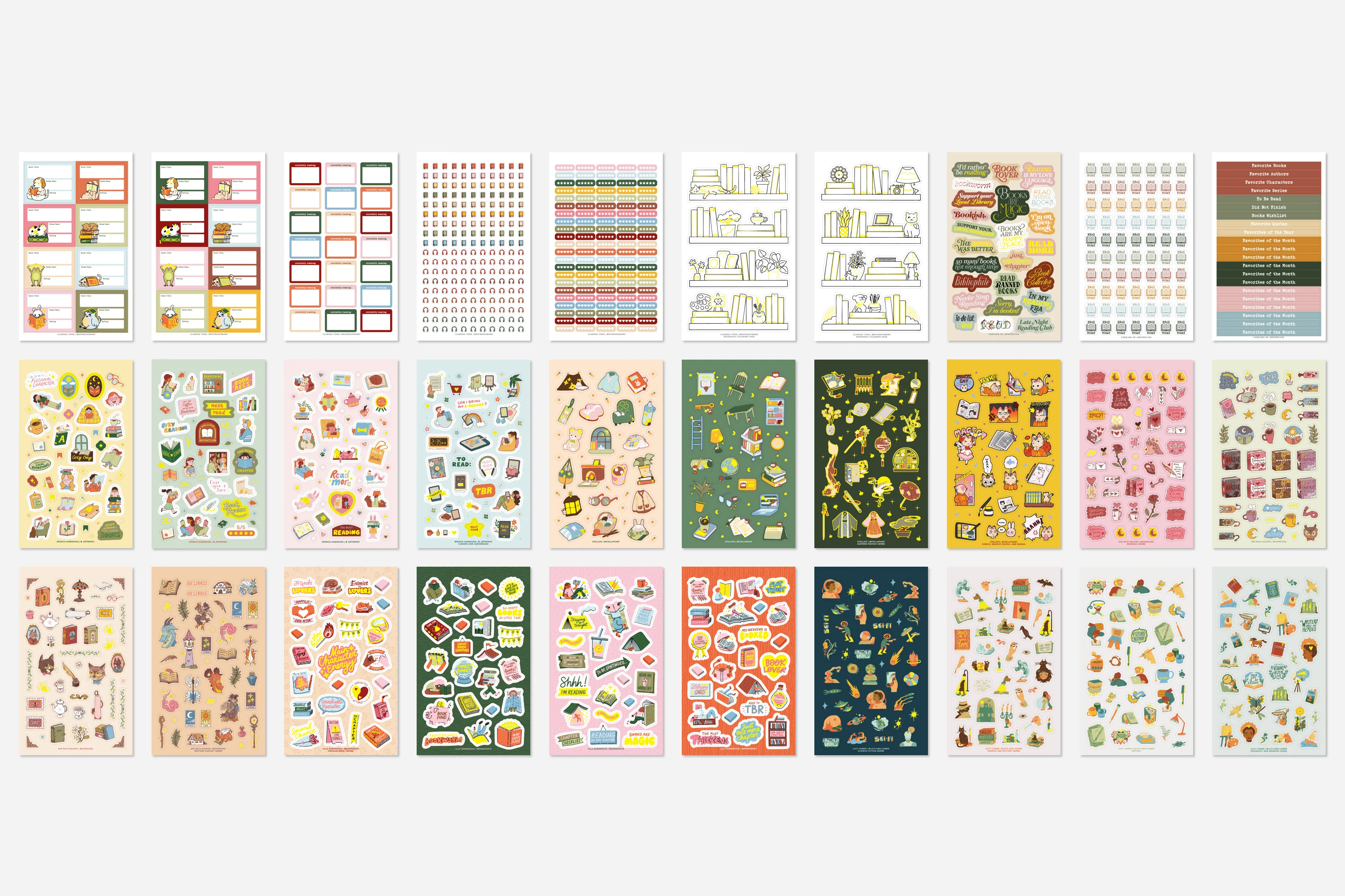 Book Lovers Sticker Book - Image 2