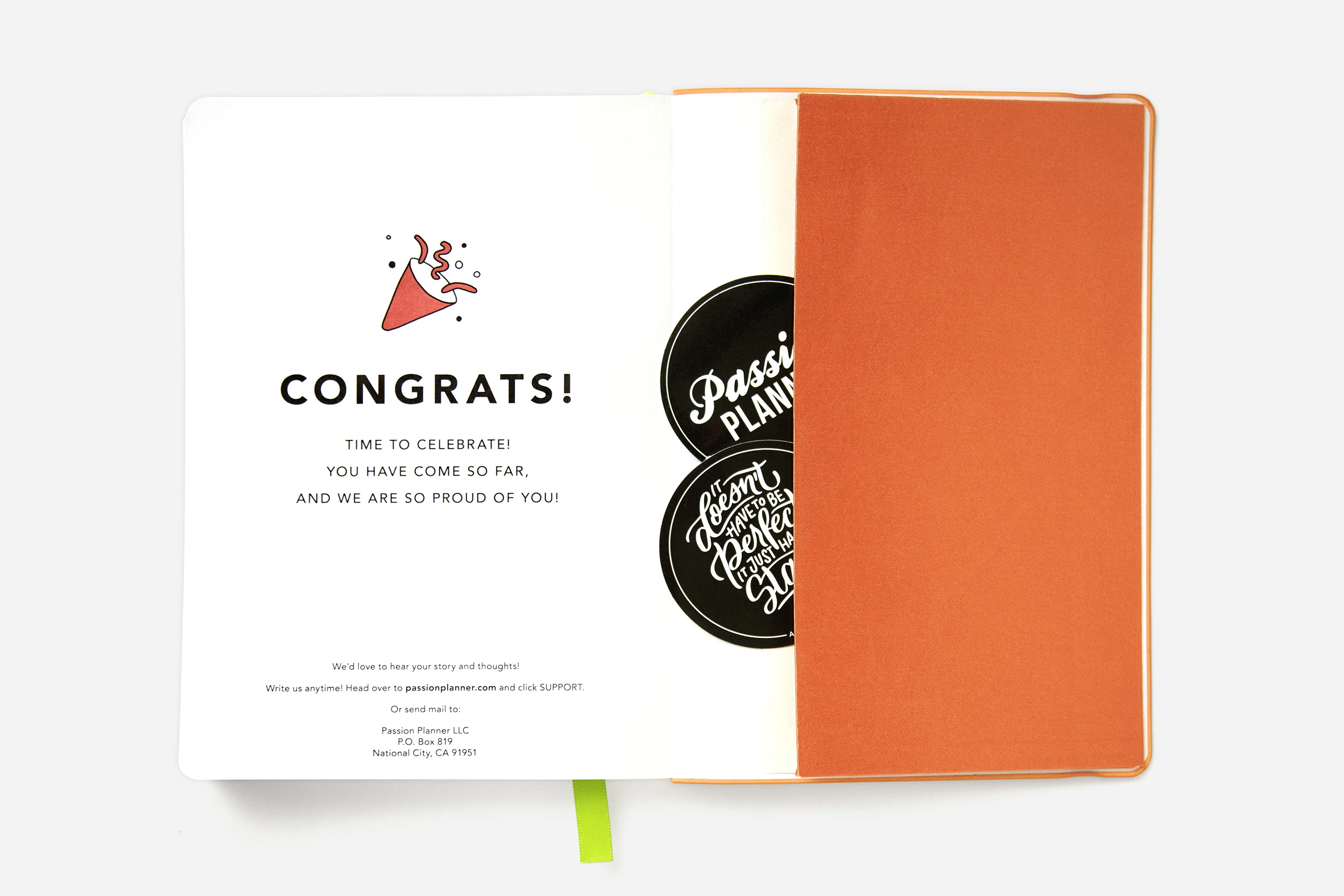 Daily Planner - Undated - Tiger Orange - Image 3