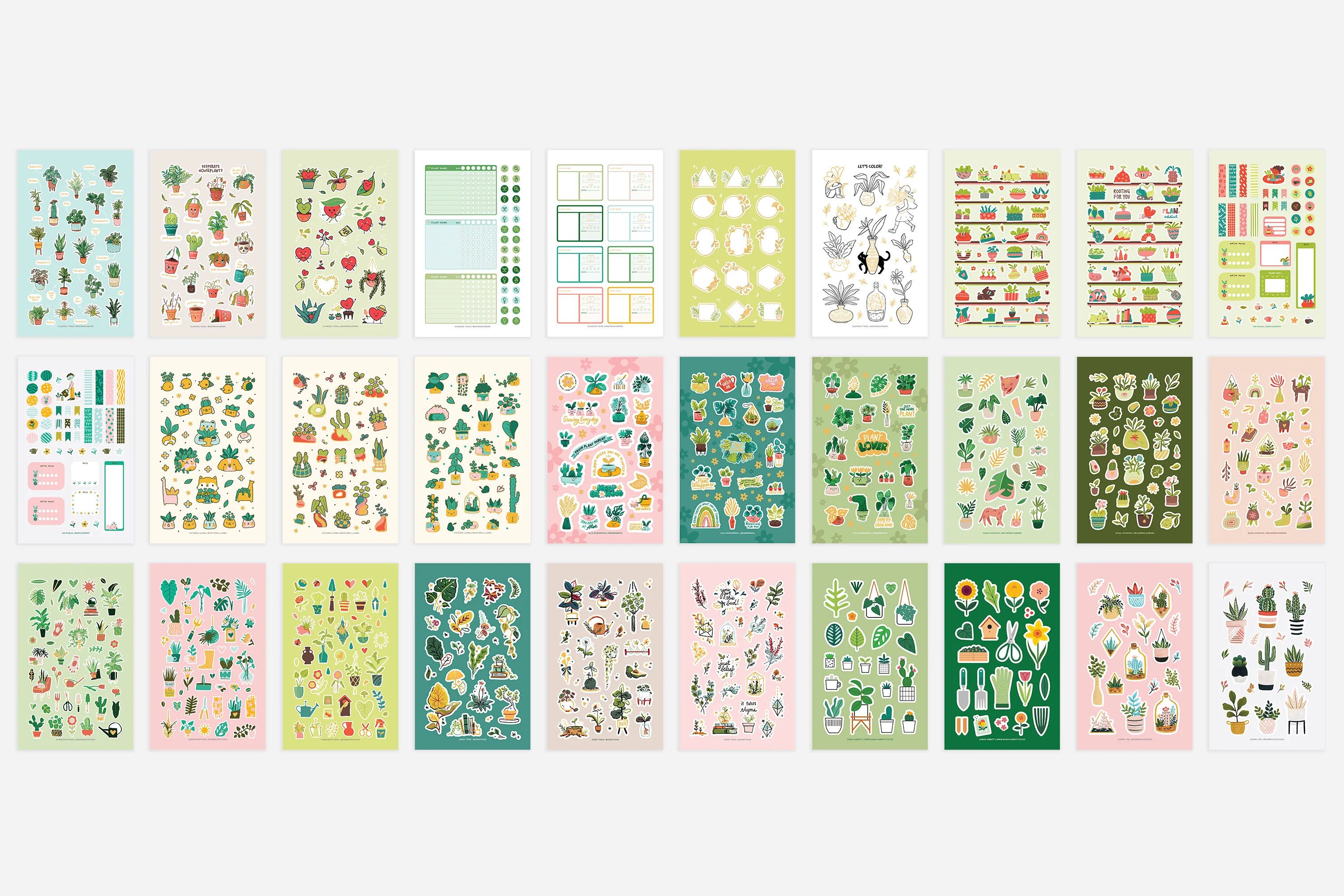 Digital Houseplants Sticker Book - Image 2