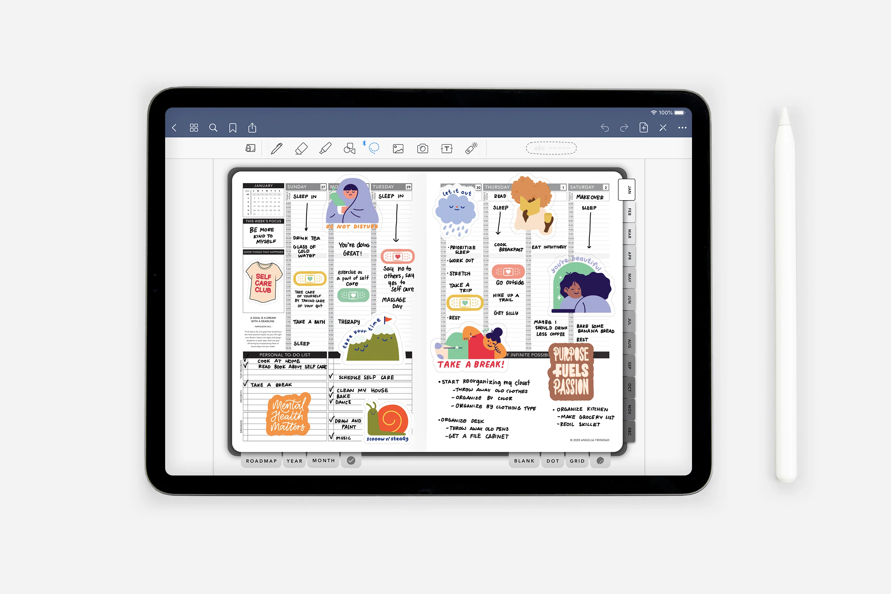 Digital Self-Care Sticker Book - Image 4