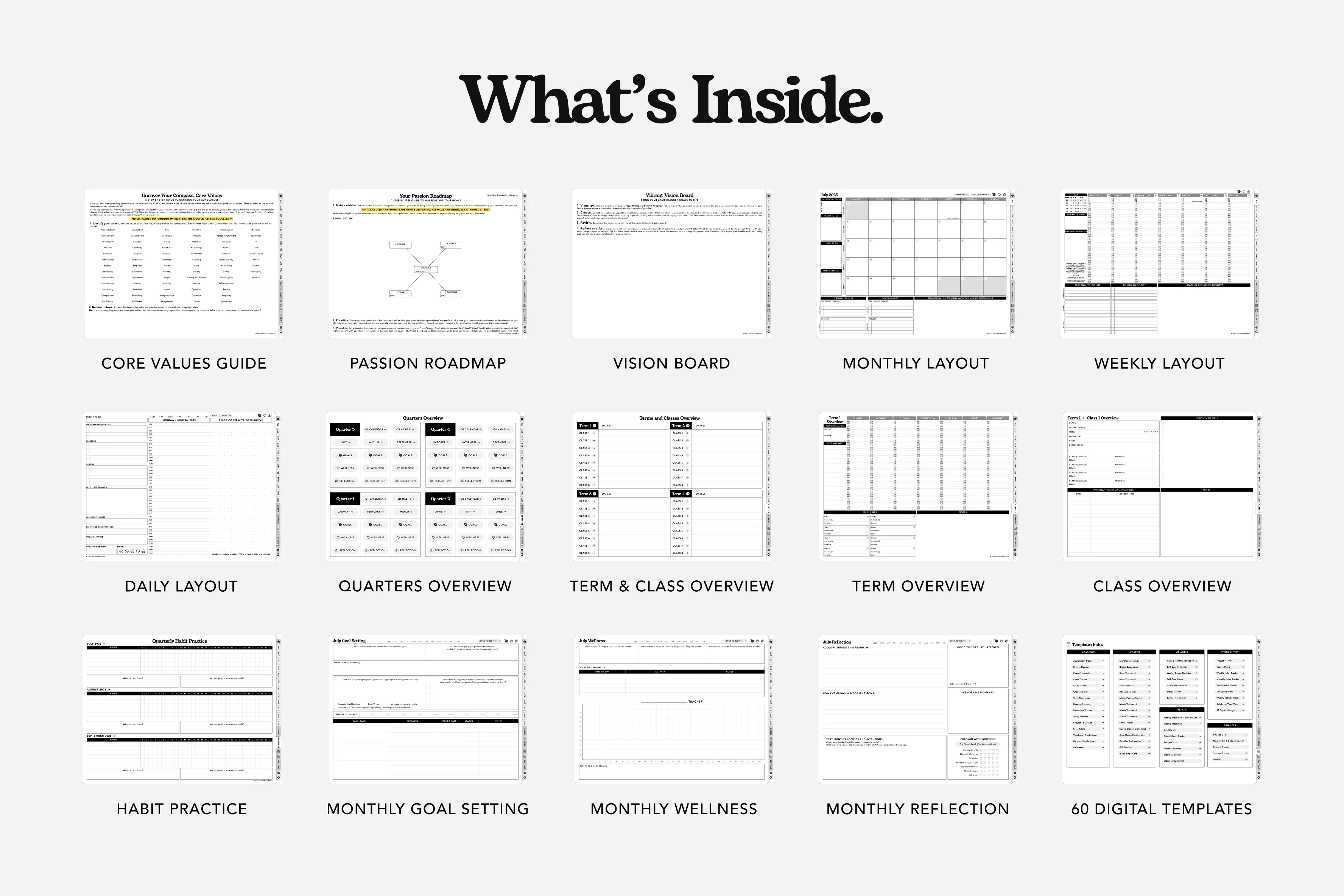 Digital Student Planner - 2025-2026 Weekly & Daily - Elite Black - Image 5