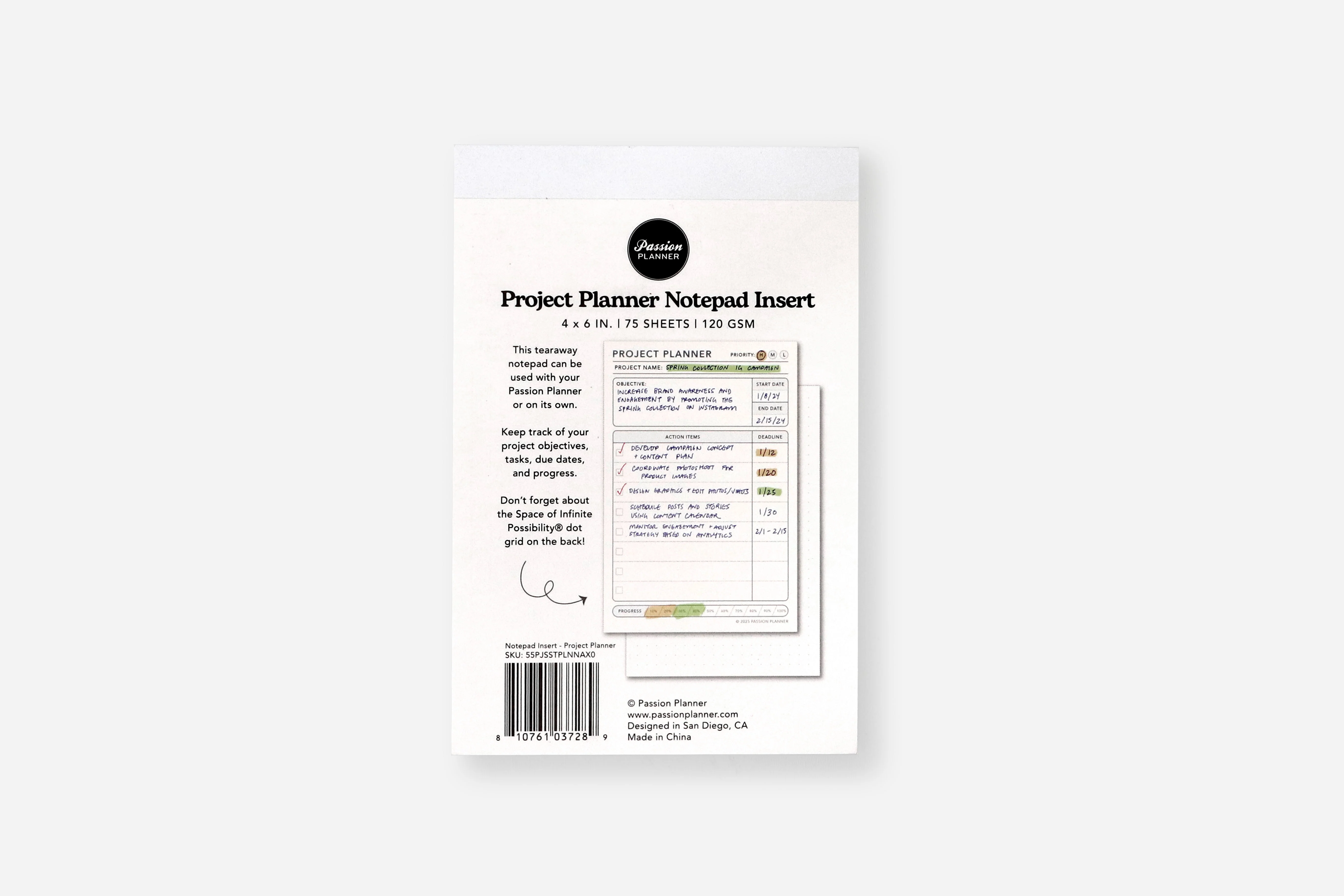 Notepad Insert - Project Planner - Image 3