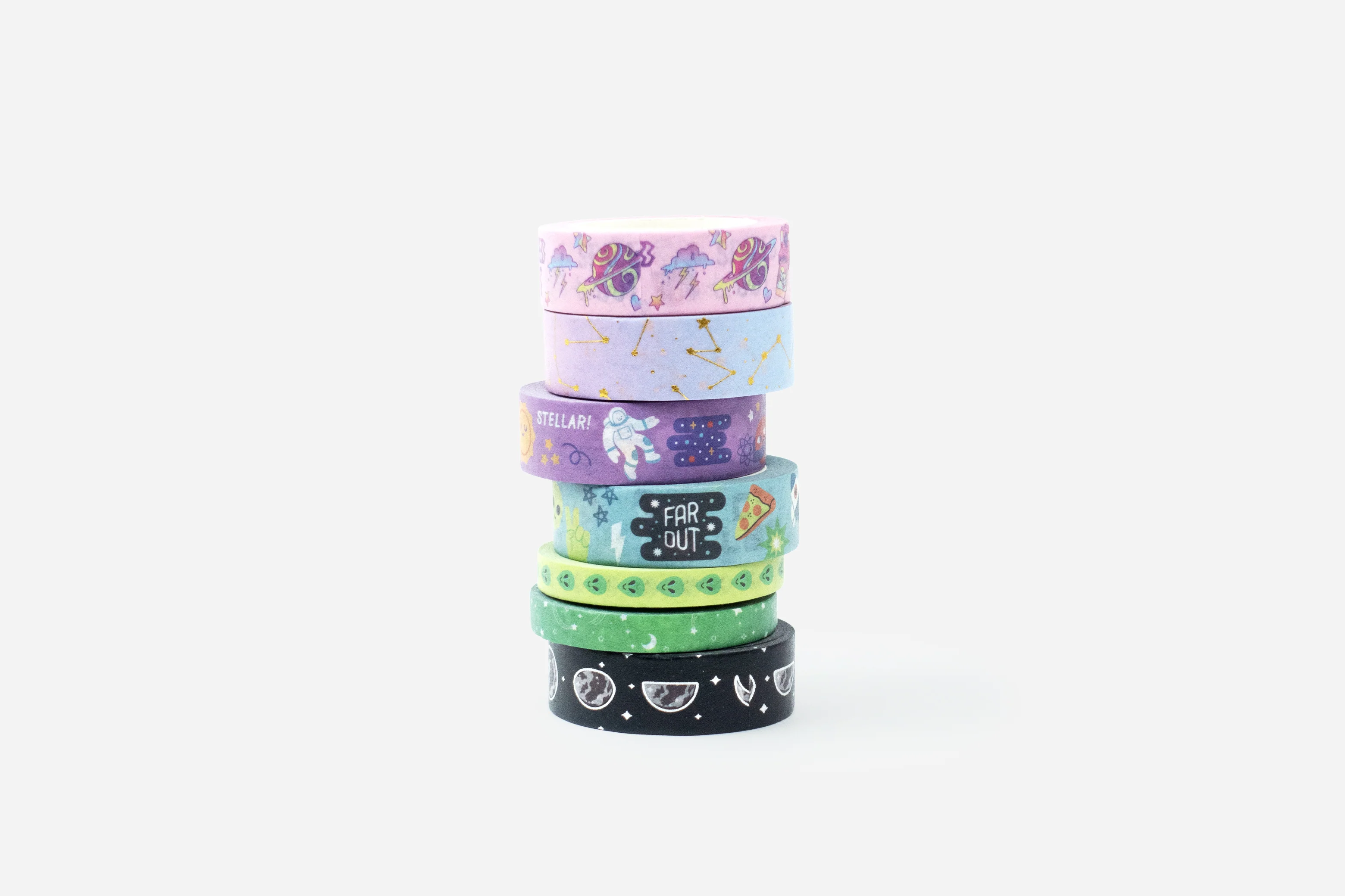 Outer Space Washi Tape Set - 7 Rolls - Image 2